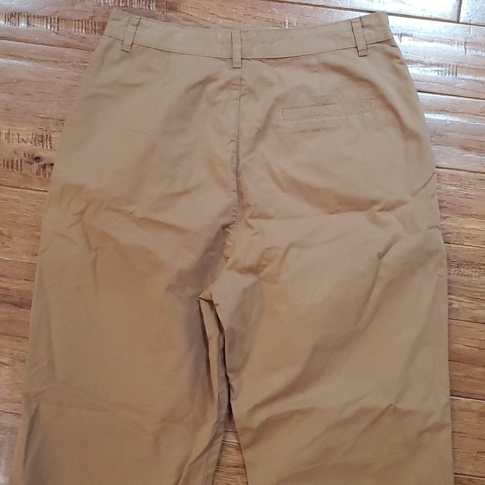 Frame Twill pleated tan wide leg pants - Picture 5 of 10
